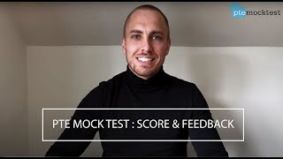 PTE Mock Test : Feedback and Scored Card
