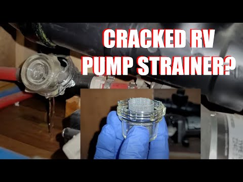 Cracked Water Pump Strainer Filter Replacement | SHURFLO
