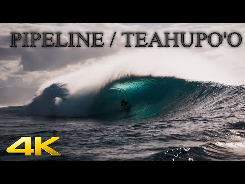 🔵(4K) ASMR -  BANZAI PIPELINE AND TEAHUPO'O - NEW STORE LOOP - 2025