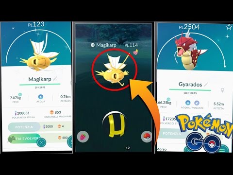 Ho TROVATO MAGIKARP ORO! (Shiny) - Ho GYARADOS ROSSO! (Evoluzione) | Pokemon GO ITA