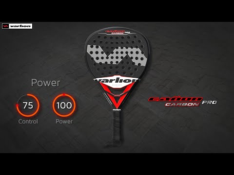 Pala de pádel Varlion – Cañon Carbon Pro Black 2.0