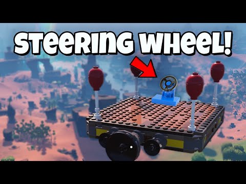 how to make a STEERING PLANE in LEGO FORTNITE..!
