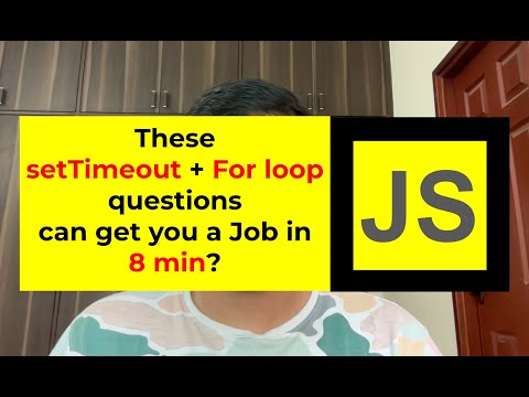 All Settimeout And For Loop Question Javascript Interview 6