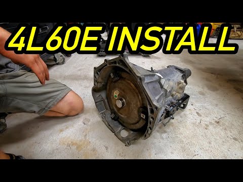 4L60E TRANSMISSION INSTALL || EASY