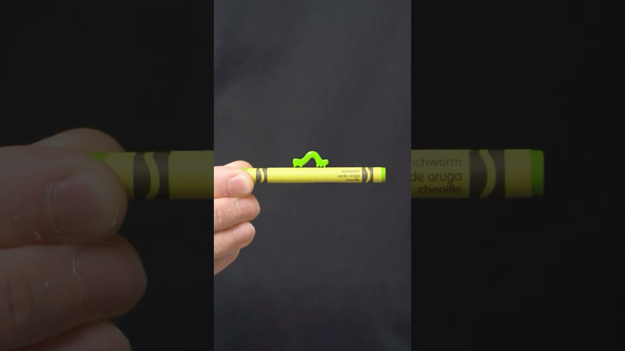 I Made an Inchworm out of Crayons