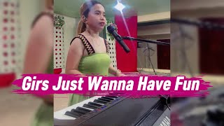 Download lagu GIRLS JUST WANNA HAVE FUN-CYNDI LAUPER W/LYRICS | ONESSA ONEWOMANBAND | COVER SONGS mp3