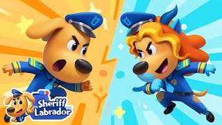 Real vs. Fake! Two Labradors! | 🌊 WaterCity Mystery | Police Cartoon | Sheriff Labrador