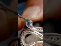 Snake Ring Pendant Necklace In Gold
