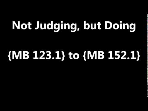 Not Judging, but Doing