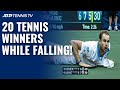20 Amazing Tennis Winners Hit While Falling Over!