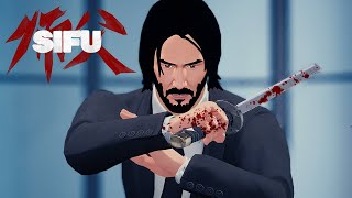 Exploring John Wick Brutal Combat in SIFU Cinematic Style