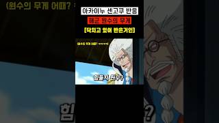 무려 해군원수 아카이누를 놀리는 센고쿠 반응 ㅋㅋㅋㅋㅋ #원피스