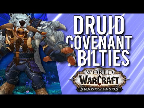 Druid ALL COVENANT Abilities In Shadowlands! - WoW: Shadowlands Alpha