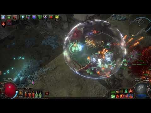 Path of Exile 3.19 SSF Lake of Kalandra - Necromancer Summon Raging Spirit T12 Map