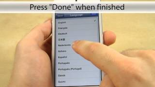 How to change Language on the Apple iPhone 5
