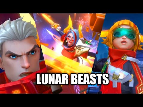 WILD RIFT PATCH 2.1 - LUNAR BEASTS SKINS PREVIEW (Lunar Beast Login Theme)