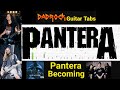 Becoming - Pantera - Guitar + Bass TABS Lesson