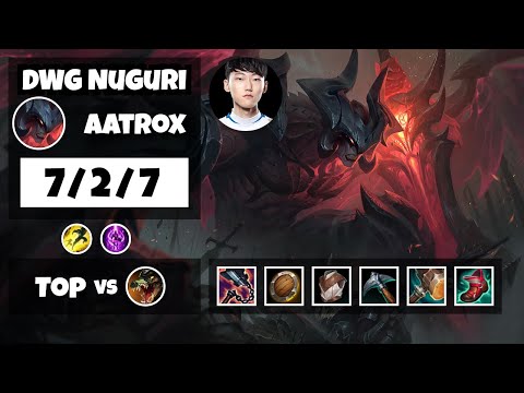 Aatrox vs Renekton DWG Nuguri TOP (7/2/7) - v11.6
