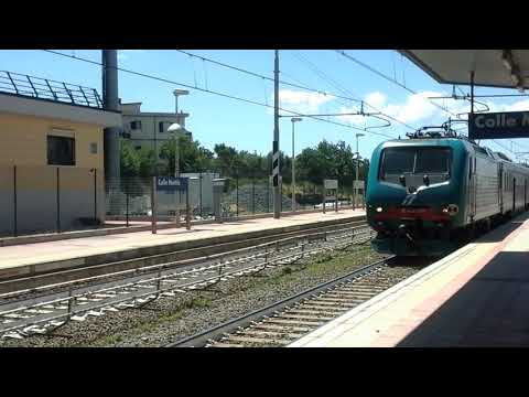 Stazione Colle Mattia  E464 in transito