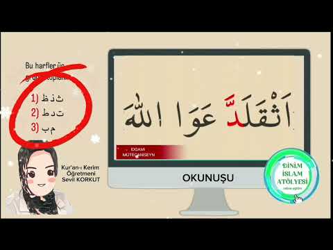 İDGAMI MÜTECANİSEYN TECVİD DERSLERİ