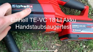 Einhell TE-VC 18 Li Test und Vergleich mit einem 230V 700W Hanseatic Haushaltssauger