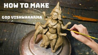 how to make god vishwakarma | Biswakarma Pratima | VISHWAKARMA PUJA 2020 | #vishwakarma