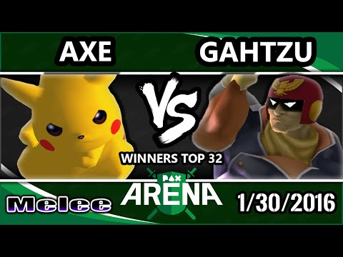 PAX South Arena - Gahtzu (Captain Falcon) Vs. Tempo | Axe (Pikachu) SSBM Top 32 - Smash Melee