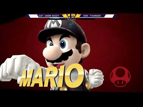 The Big House 8  TOP 32 LOSERS - C2F | Dark Wizzy (Mario) vs SSN | Thunder (Ryu)