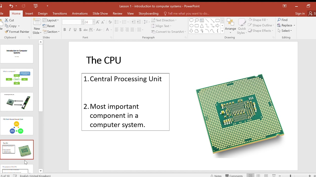 Lesson 1   introduction to computer systems