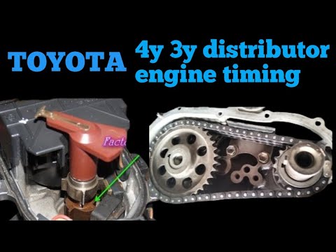 Toyota 4y 3y distributor engine timing 