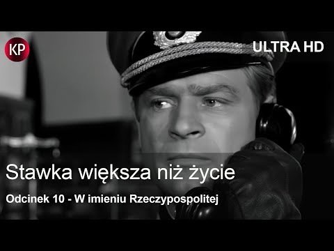 Stawka Większa Niż Życie (1968) | 4K | Odcinek 10 | Kultowy Polski Serial | Hans Kloss | Za Darmo