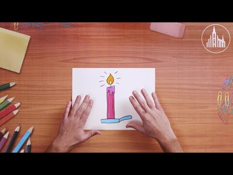 Cómo dibujar una vela encendida | Ven, crea conmigo