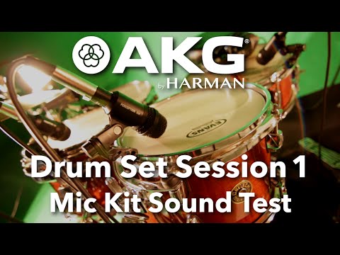 AKG Drum Set Session 1 - Microphone Kit - Sound Test