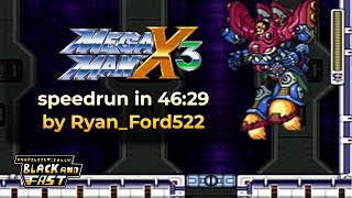 Mega Man X3 by Ryan_Ford522 in 46:29 - Unapologetically Black and Fast 2024