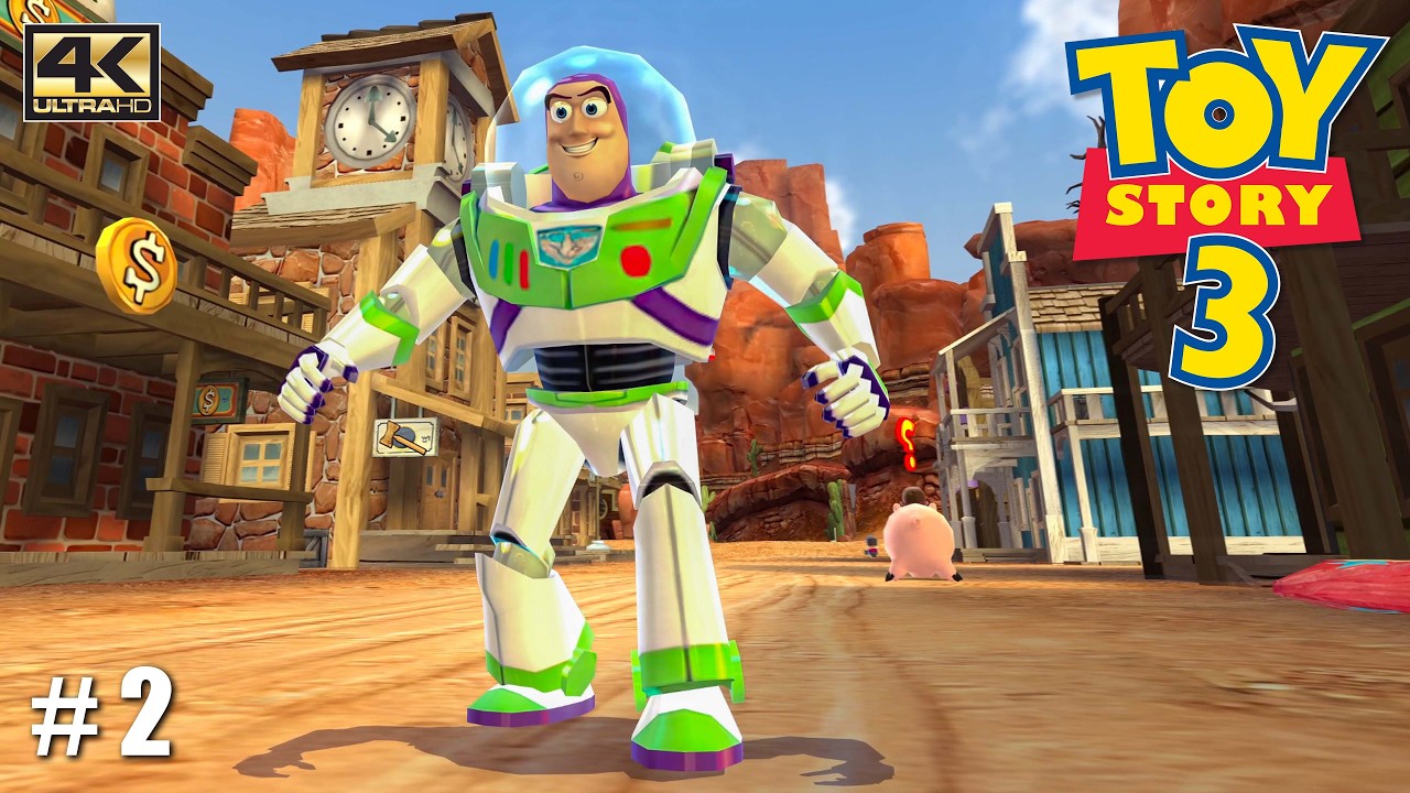 Toy Story 3 -  Wii (PC) Full Movie Playthrough / HD Textures / 4K 60 FPS LS PART 2 (DOLPHIN)