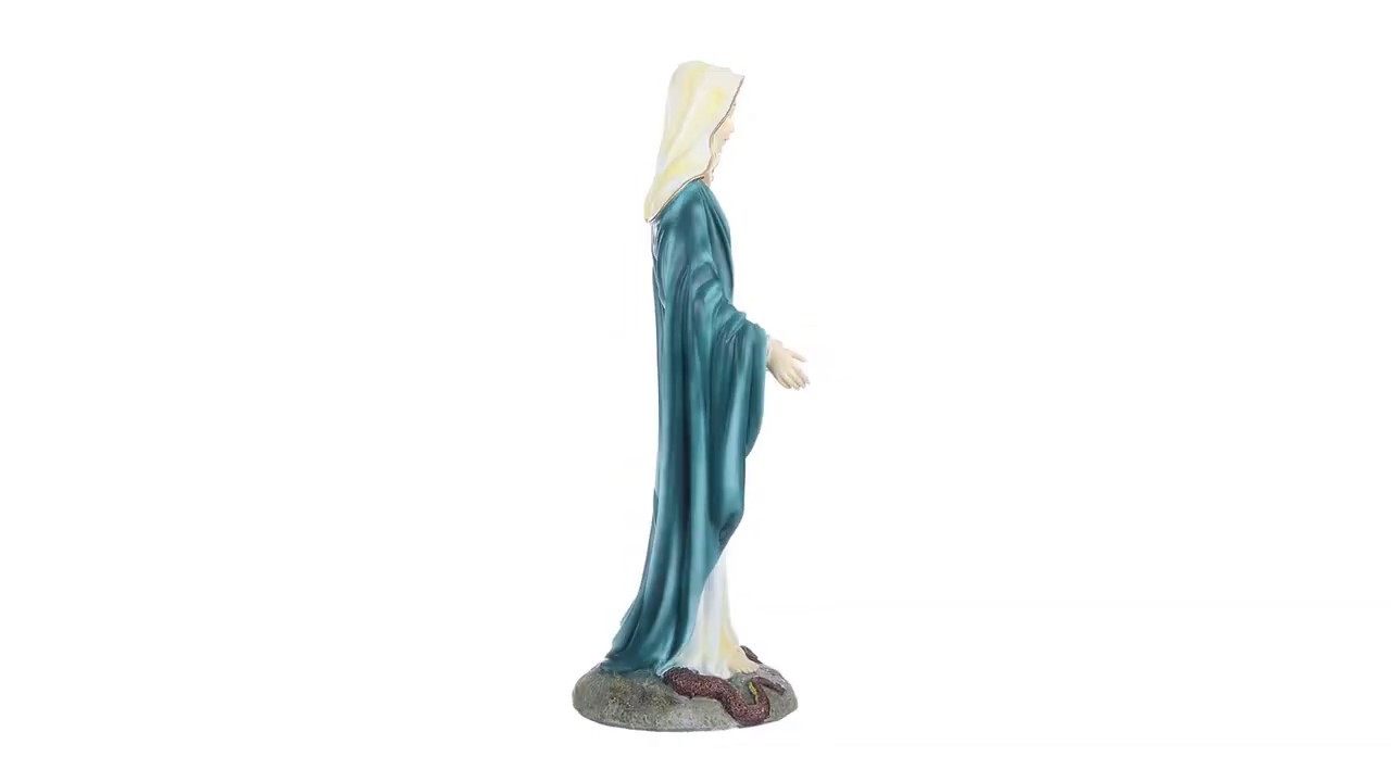 Virgin Mary, the Blessed Mother Garden Statue Video
