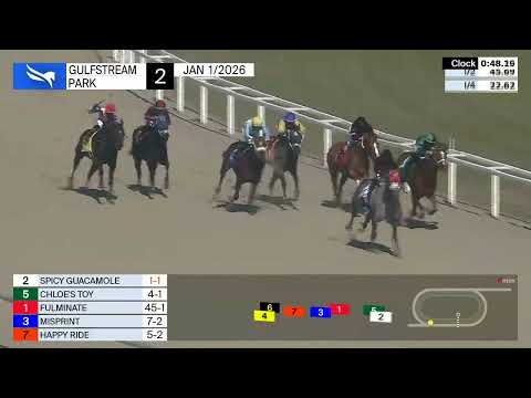 Gulfstream Park January 1, 2026 Race 2