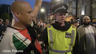 Scuffles as tensions boil over at Pro-Palestinian demonstration in London