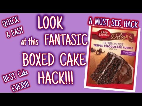 LOOK at this FANTASTIC BOXED CAKE HACK | BEST CAKE EVER!!!! | QUICK & EASY | MUST SEE HACK!!!