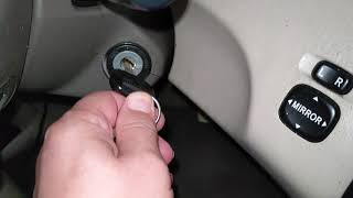 Put the wrong key in Toyota ignition