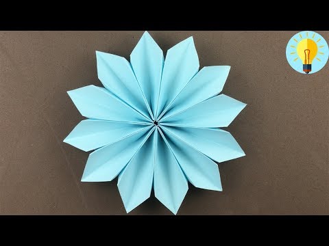 Blume Basteln mit papier| Blume falten einfach kinder| DIY Bastelideen