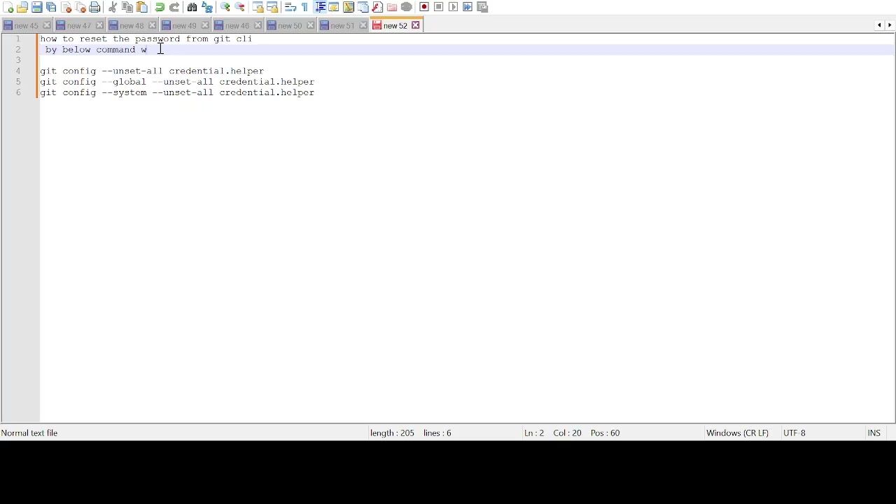 git password reset #git#gitcli #devloper #devlopment