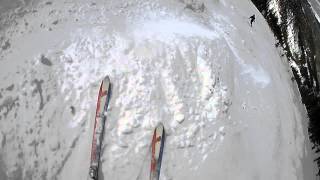 preview picture of video 'Skiing Main Street off Kachina Peak at Taos, New Mexico, USA'