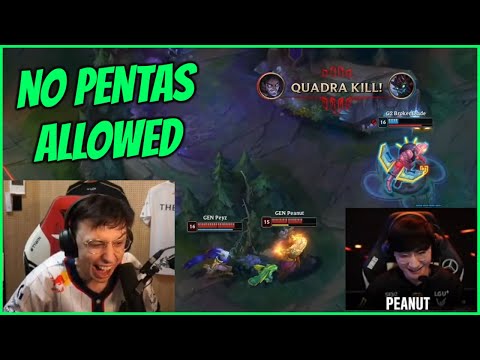 Peanut Completely TROLLING Chovy