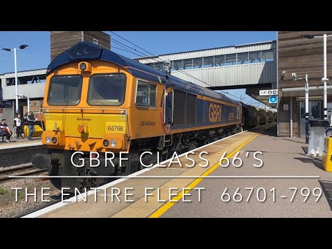 GBRf’s entire current class 66/7 fleet. 66701 - 66799. All 100 locos featured.