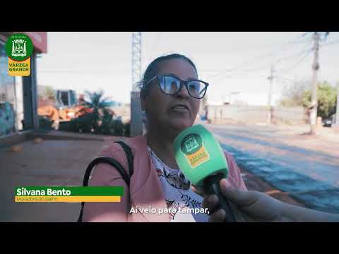 Obras no Paiaguás: drenagem e asfalto novo na rua Emília Jacinta Neto