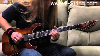 Video thumbnail for ESP LTD Elite M-II Flamed Maple with EMG 81's Amber Cherry Sunburst 2013 Electric Guitar Demo by 6-String