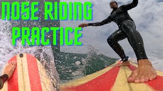 Surfing Carlsbad, CA on the Johnny Rice Single Fin: Nose Riding Practice 🏄♂️🌊