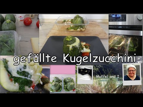 vegetarisch gefüllte Kugelzucchini