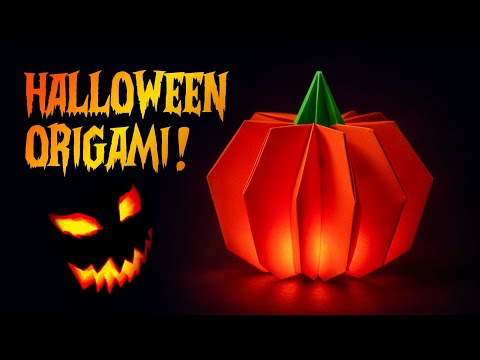 It Looks Alive Halloween Origami Pumpkin
